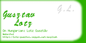 gusztav lotz business card